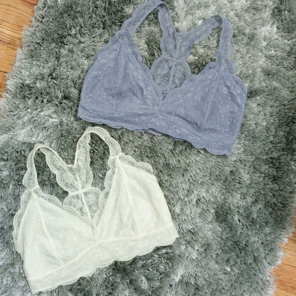 Laced bralettes